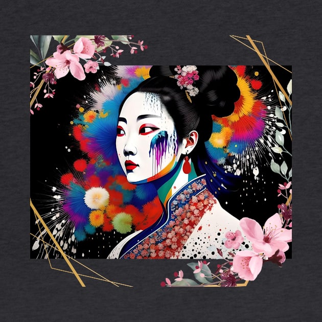 Before you speak, Is it true, is it kind, is it necessary? Asian Geisha Girl by PersianFMts